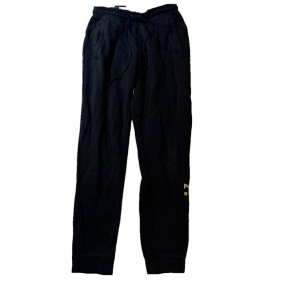 Nike Sweats Black Jogging Pants Casual Comfy Drawstring Waist Streetwear Men S - Picture 1 of 4